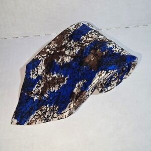 VINTAGE Karoll's Chicago Funky‎ Blue and Brown All Silk Neck Tie NEW